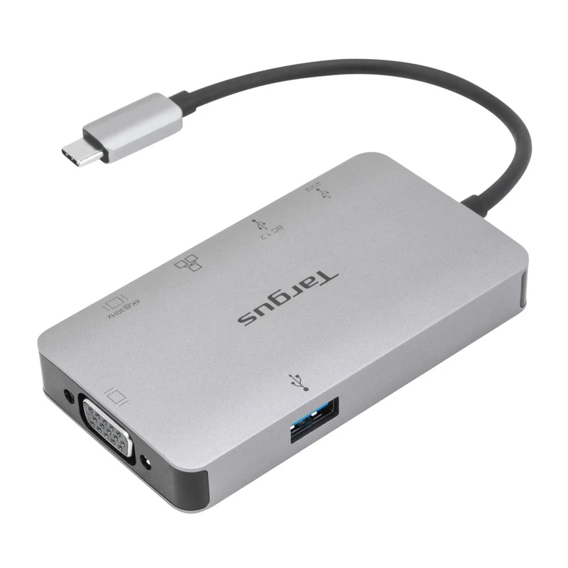 USB-C DP Alt-Mode Einzelvideo 4K HDMI/VGA Dockingstation mit 100 W PD Pass-Thru