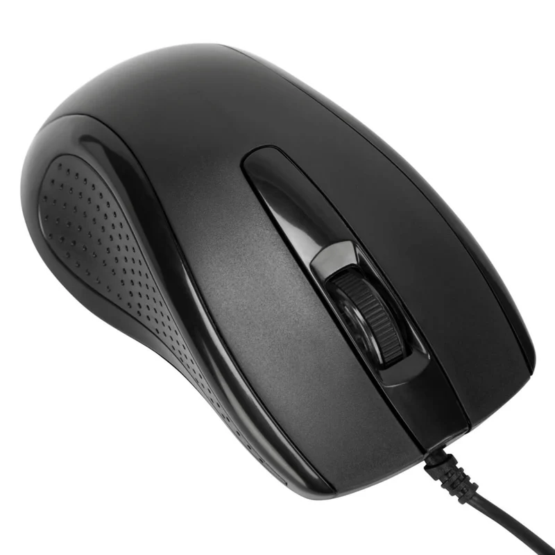 Kabelgebundene Tastatur-Maus-Kombination in voller Größe (Französisch)