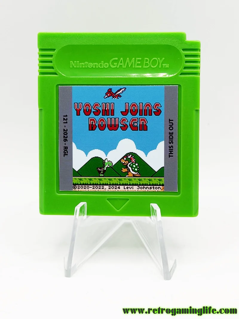 Yoshi Joins Bowser –GBC Homebrew Reproduction Cartridge