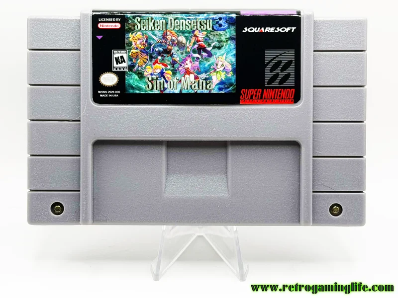 Seiken Densetsu 3: Sin of Mana – SNES Reproduction Cartridge