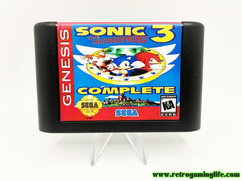 Sonic 3 Complete – Sega Genesis Reproduction Cartridge