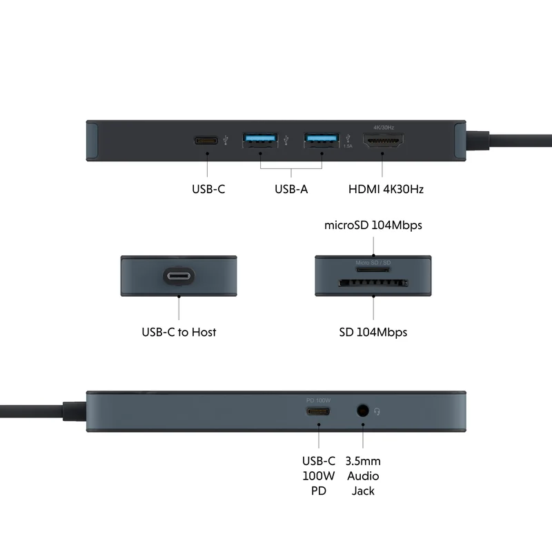 HyperDrive® Flex 8 Anschluss USB-C Hub