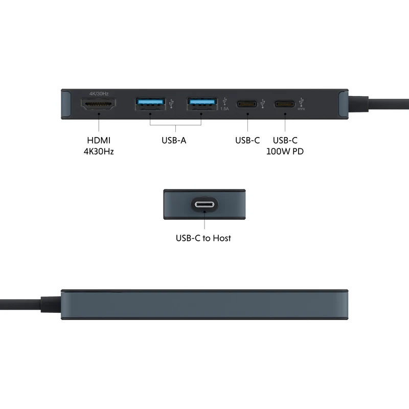 HyperDrive® Flex 5 Anschluss USB-C Hub