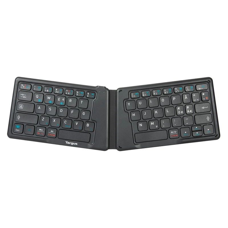 Antimikrobielle faltbare ergonomische Tastatur (Nordic)