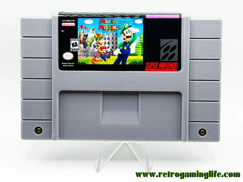 Mario Is Missing! Done Right (SNES) – Reproduction Cartridge