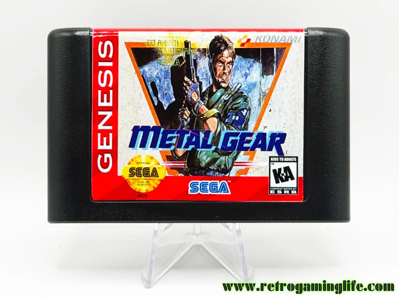 Metal Gear MSX Sega Genesis Reproduction