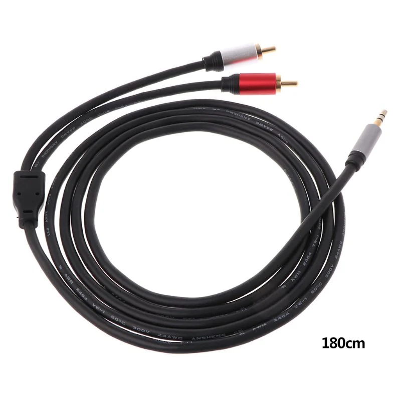 1.8M HiFi Sound 3.5MM to 2RCA