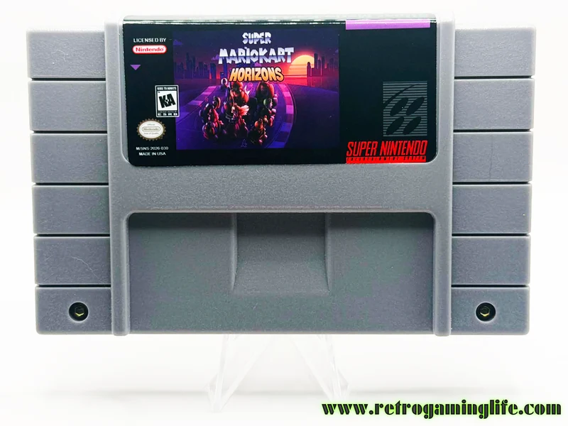 Super Mario Kart Horizons SNES Reproduction Cartridge