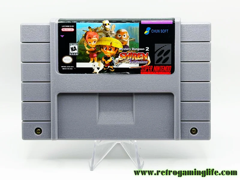 Mystery Dungeon 2: Shiren the Wanderer (SNES) – Reproduction Cartridge
