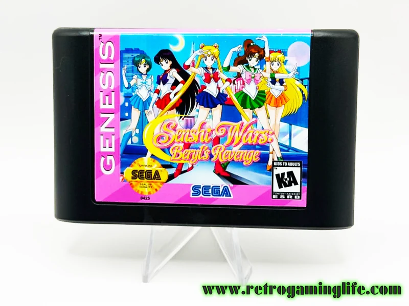 Senshi Wars: Beryl’s Revenge – Sega Genesis (Reproduction) Cartridge