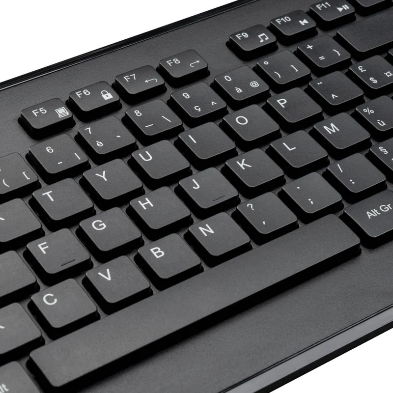 Targus® Kabellose Tastatur-Maus-Kombination in voller Größe - Schwarz (Französisch)