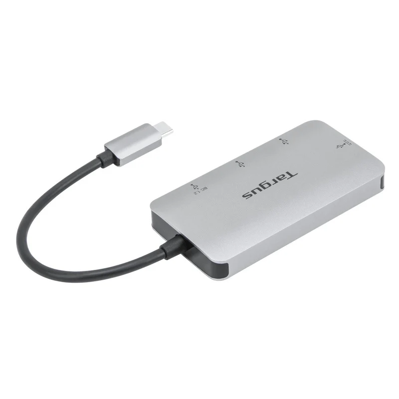 USB-C Multiport-Hub mit 2 USB-A- und 2 USB-C-Anschlüssen und 100 W PD Pass-Through