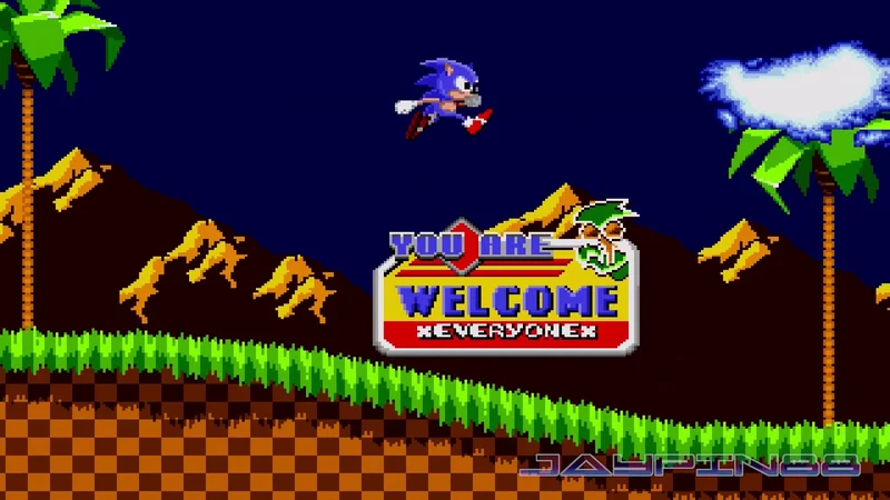 Sonic Tokyo Toy Show Remake Sega Genesis Video Game Cart