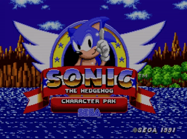 Sonic the Hedgehog Character Pack Sega Genesis Video Game Cart