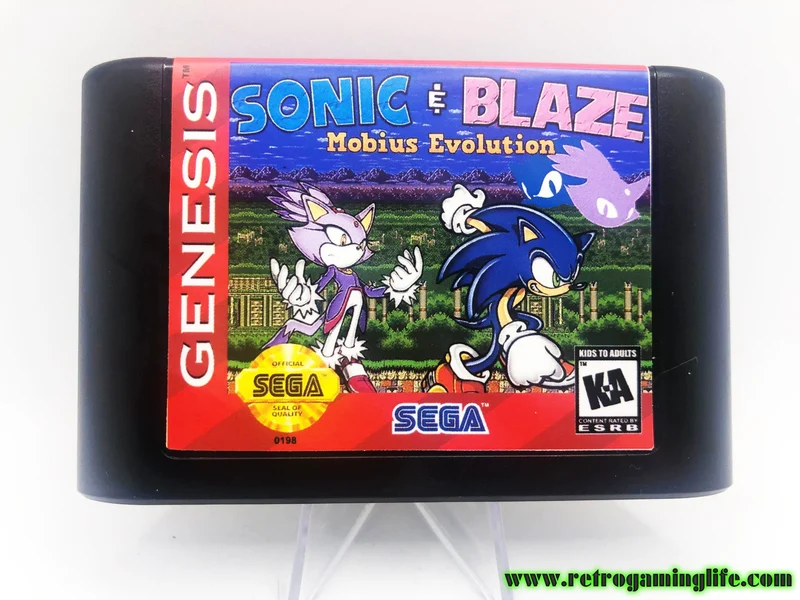 Sonic Mobius Evolution Sega Genesis Repro Game Cart