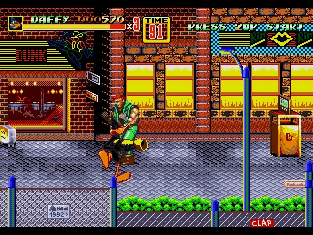 Looney Tunes in Streets of Rage 2 Sega Genesis Game Cart