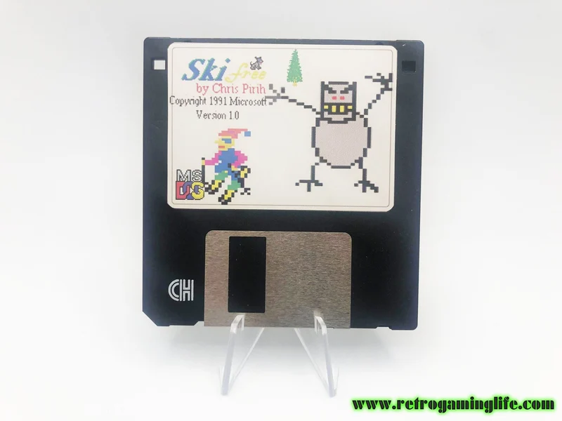 Ski Free DOS Windows 3.11 Game Classic Floppy Disk