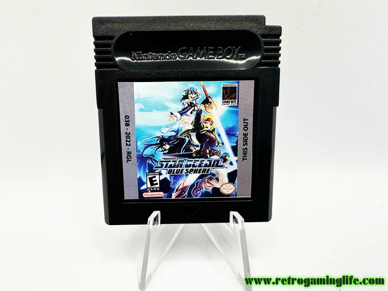 Star Ocean Blue Sphere Gameboy Color Game Cart Repro