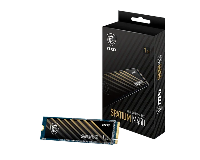 MSI SSD SPATIUM M450 PCIe 4.0 NVMe M.2 1TB V1
