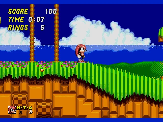 Mighty & Ray in Sonic the Hedgehog 2 Sega Genesis Game Cart Repro