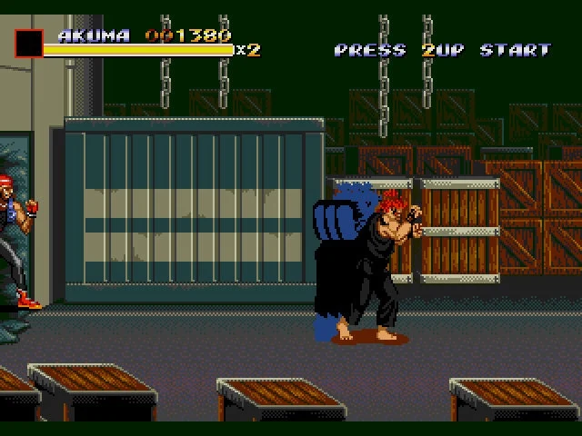 Akuma in Streets of Rage 3 Sega Genesis Game Cart