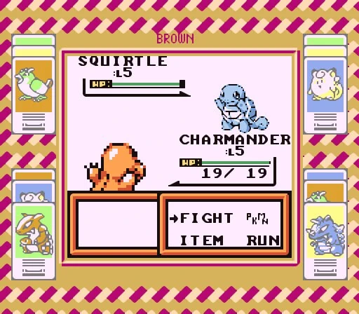 Pokemon Brown Version Gameboy Game