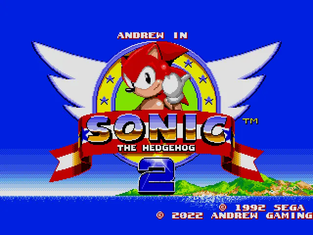 Andrew in Sonic the Hedgehog 2 Sega Genesis Repro Game Cart