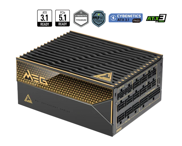 MSI Desktop PC Netzteil MEG Ai1600T PCIE5