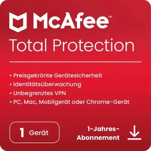 McAfee Total Protection (1 Device - 1 Jahr) ESD