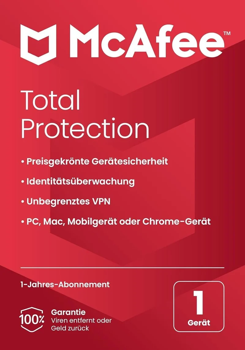 McAfee Total Protection (1 Device - 1 Jahr) ESD