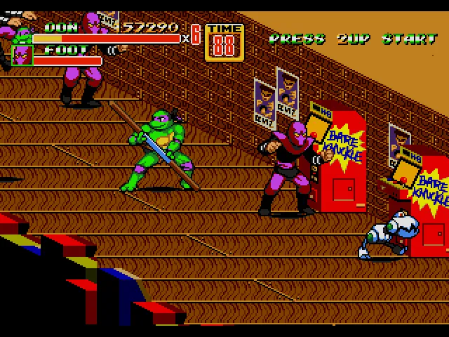 TMNT Shredder's Re-Revenge Sega Genesis Repro Game Cart
