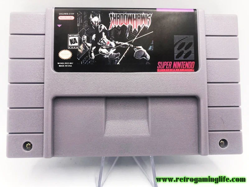 ShadowHawk Prototype SNES Repro Game Cart