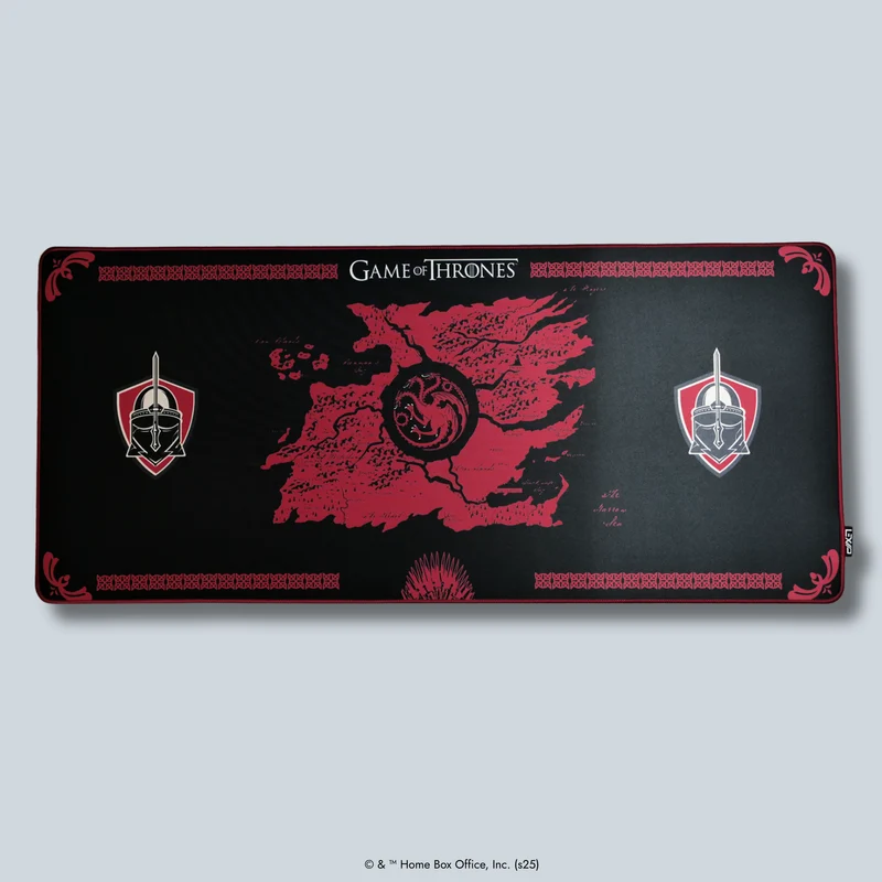 Tapis de souris Game of Thrones XXL, Maison Targaryen Noir
