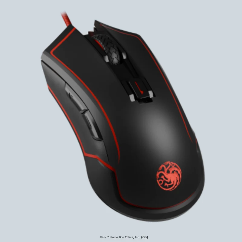 Souris Sans-Fil Avec Patins Céramiques - Game of Thrones - Targaryen