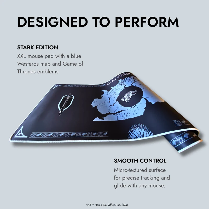 Tapis de souris Game of Thrones XXL, Maison Stark