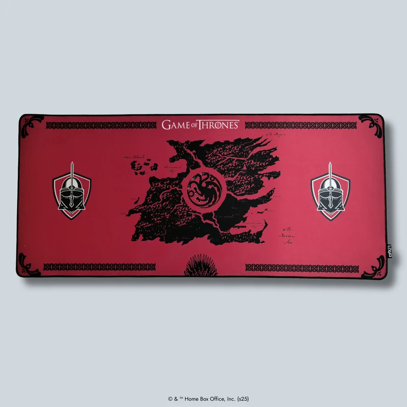 Tapis de souris Game of Thrones XXL, Maison Lannister Rouge