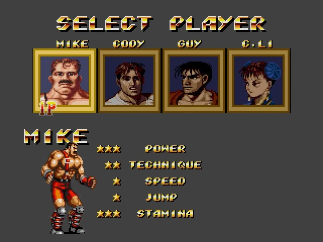 Final Fight in Streets of Rage 2 Sega Genesis Game