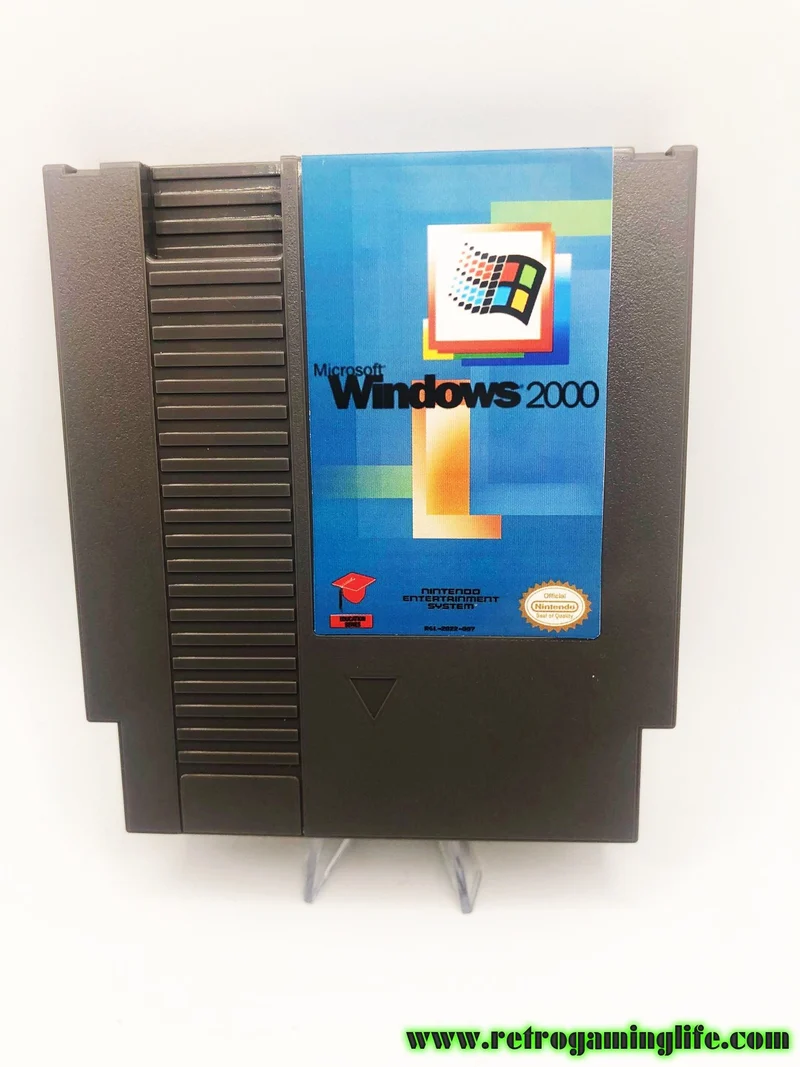 Windows 2000 NES Nintendo Game Cart Repro
