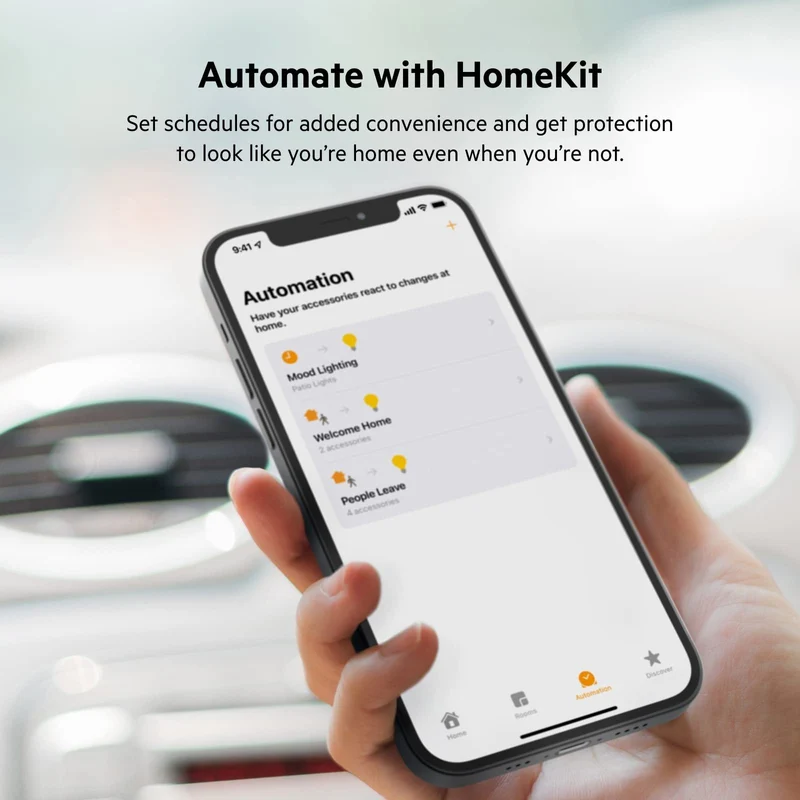 Wemo Smart Plug with Thread - Smart Outlet for Apple HomeKit - Smart Home Products, Smart Home Lighting, Smart Home Gadgets - Homekit Smart Plug - Works W/ Apple iPhone, Easy NFC Set Up, White