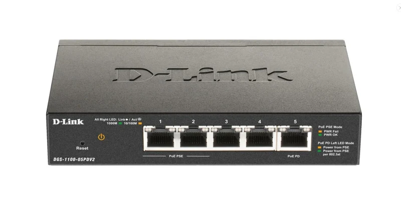 D-Link Ethernet Switch, 5 Port Easy Smart Managed Gigabit