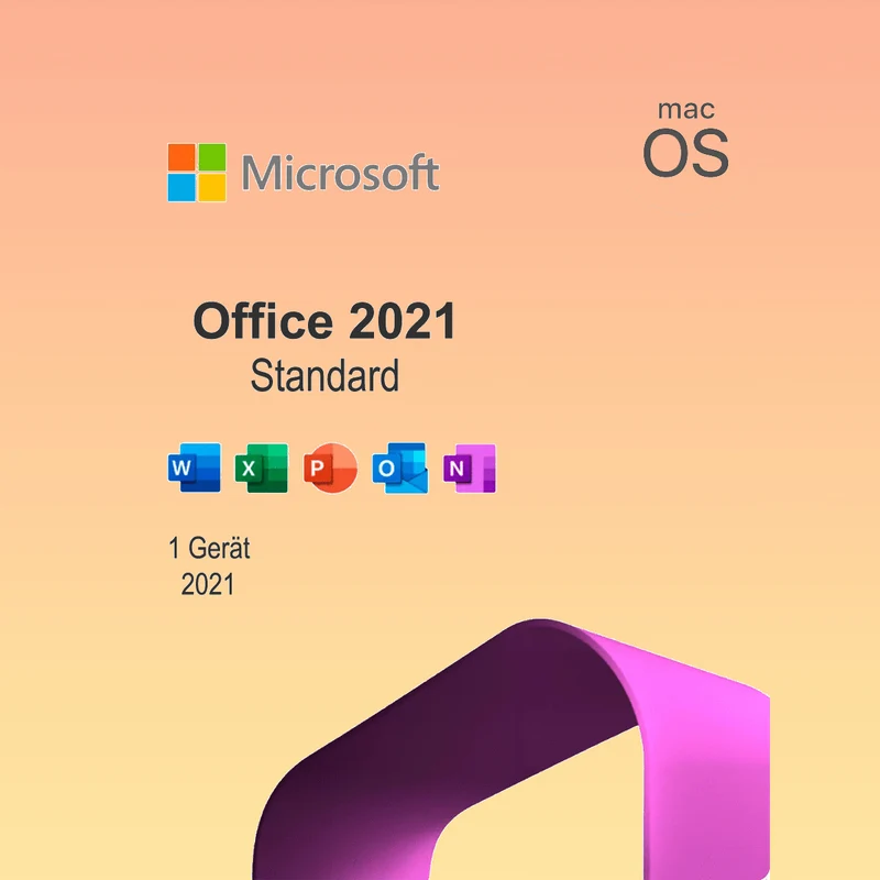 Microsoft Office 2021 Standard Für MAC/Apple ESD 24/7 Versand per E-Mail