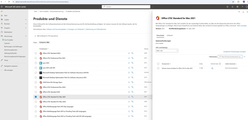 Microsoft Office 2021 Standard Für MAC/Apple ESD 24/7 Versand per E-Mail