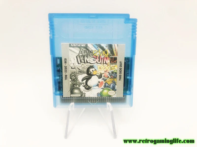 Amazing Penguin DX Gameboy Color Repro Game Cart
