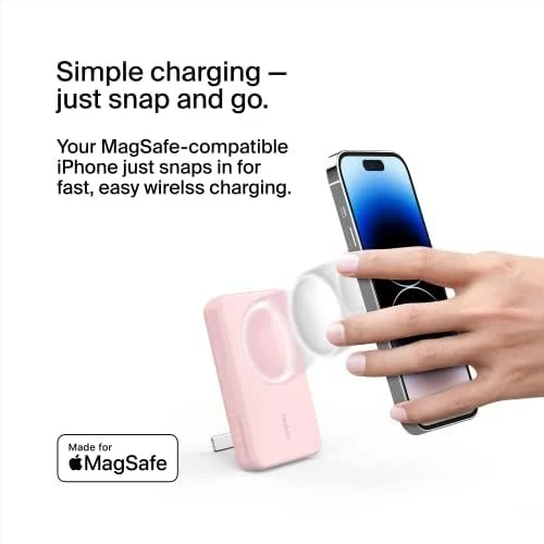 Belkin Boost↑Charge™ Wireless Power Bank 5K w/MagSafe Compatible 7.5W Charging