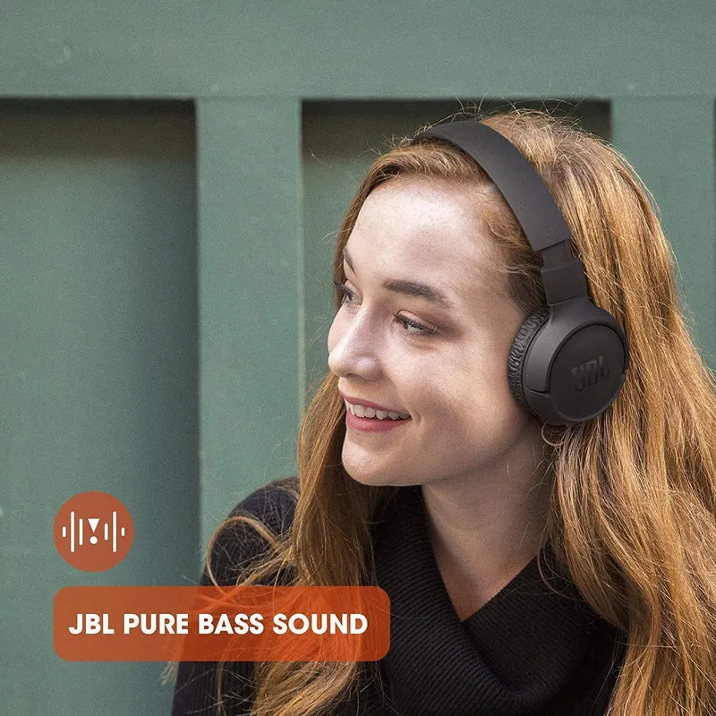 JBL Tune 510BT: Wireless On-Ear Headphones with Purebass Sound (Renewed)