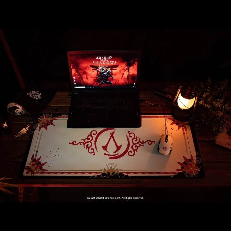 Tapis De Souris Flexible XXL - Assassin's Creed Shadows - Surface Souple Micro-texturé