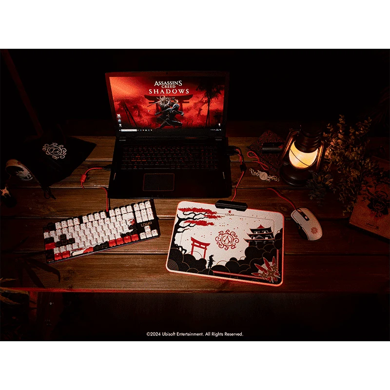Tapis De Souris Rigide - Assassin's Creed Shadows - Surface Rigide Micro-texturé