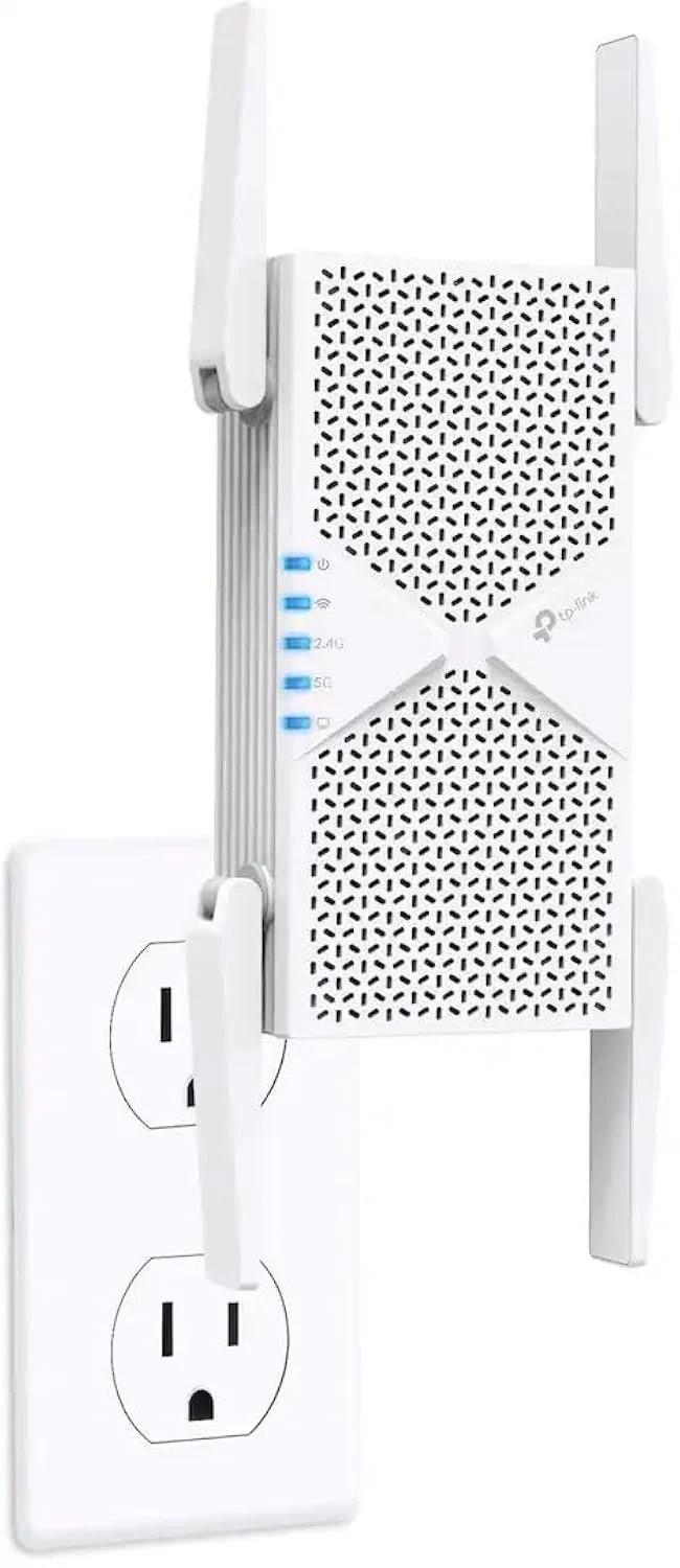 TP-Link - BE6500 Wi-Fi 7 Range Extender - RE405BE Renewed (Renewed)