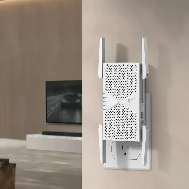 TP-Link - BE6500 Wi-Fi 7 Range Extender - RE405BE Renewed (Renewed)