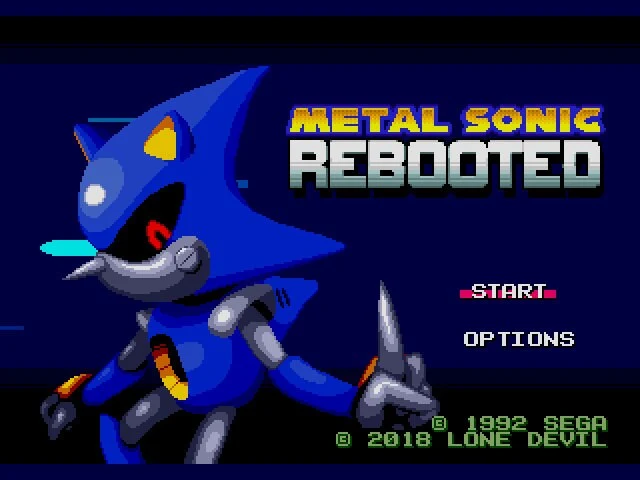 Metal Sonic Hyperdrive Rebooted Sega Genesis Game